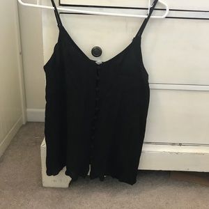 BP black button up spaghetti strap top